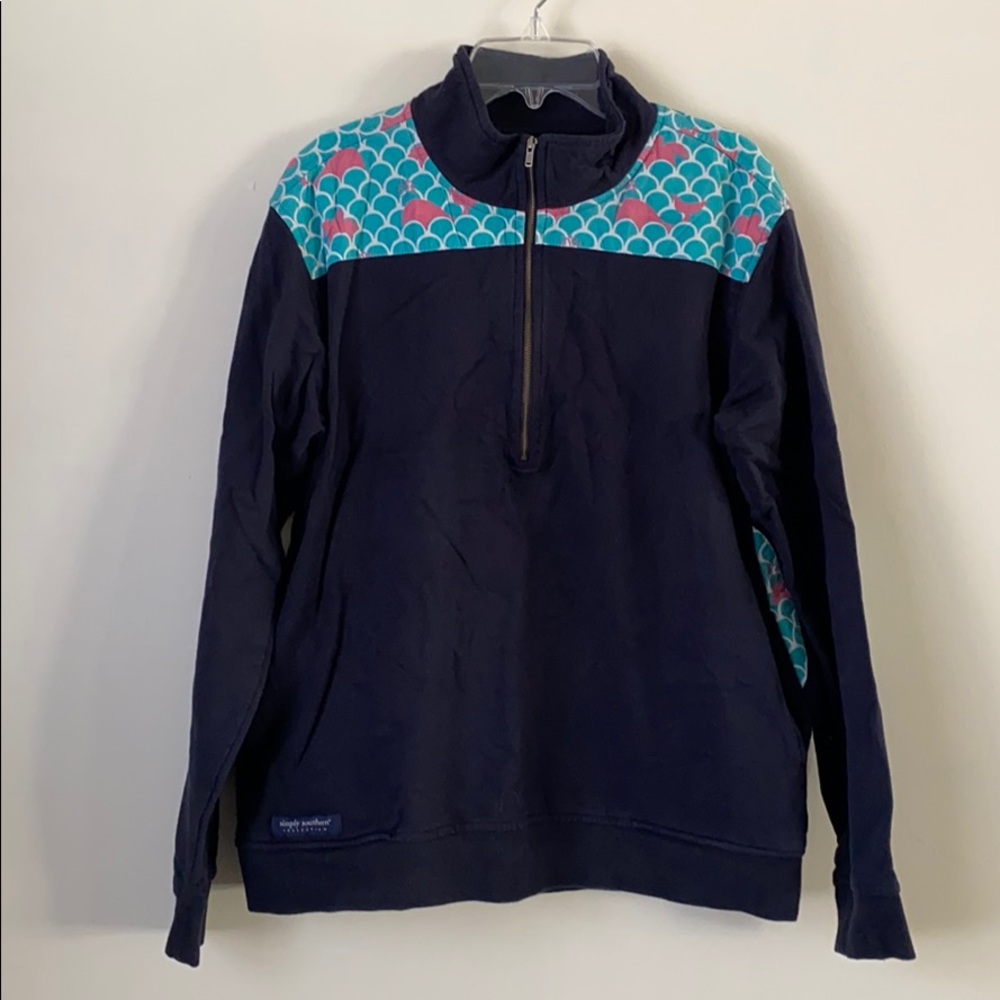 Simply Southern 1/4 zip sweater size L